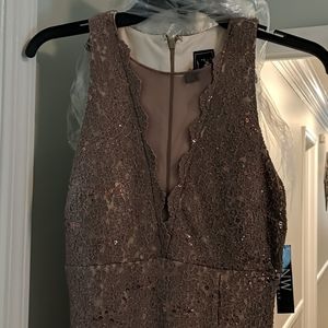 Taupe formal gown